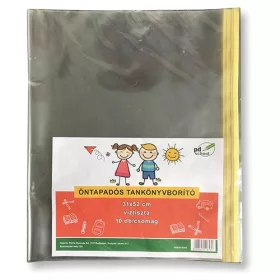   Tankönyvborító pd 31x52 cm öntapadós PP 0,07 mm 10 ív/csom víztiszta