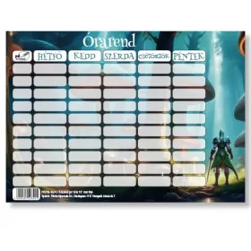 Órarend pd 165x117 mm fiús