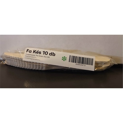 Evőeszköz kés fa 16cm 10db/csomag