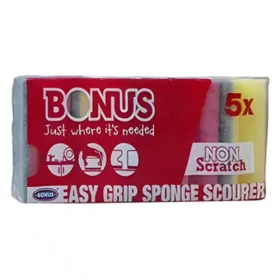  Mosogatószivacs BONUS ECO formázott 9,5x7,1x4,5 cm  5 db/csomag