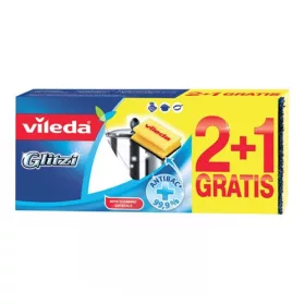   Mosogatószivacs Vileda Glitzi formázott dörzsi antibakteriális 2 db + 1 ajándék