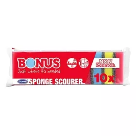 Mosogatószivacs BONUS 8x5x2,7 cm 10 db/csomag