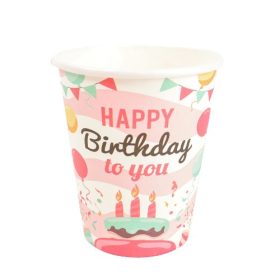 Party pohár 2,7 dl Happy Birthday 10 db/csomag