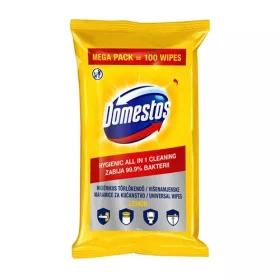 Fertőtlenítő törlőkendő Domestos lemon