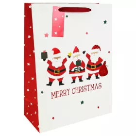   Dísztasak Clairefontaine/Eurowrap 33x45,5 cm Mikulás fehér