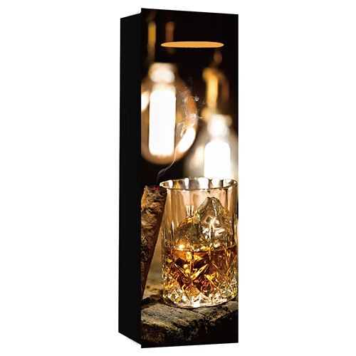 Dísztasak boros 12x36 cm whiskey és jég