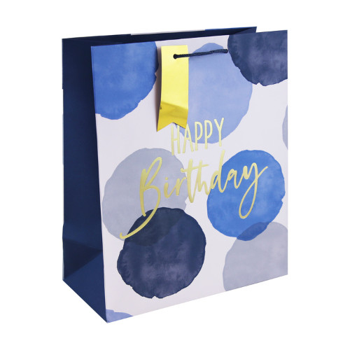 Dísztasak Clairefontaine/Eurowrap 26,5x33 cm kraft, kék HBD
