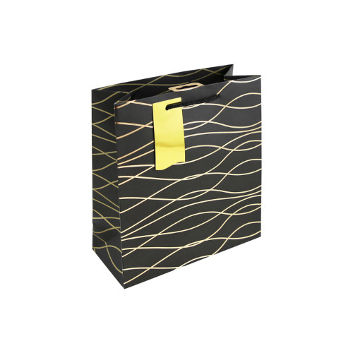 Dísztasak Clairefontaine/Eurowrap 21,5x25,3 cm fekete geo