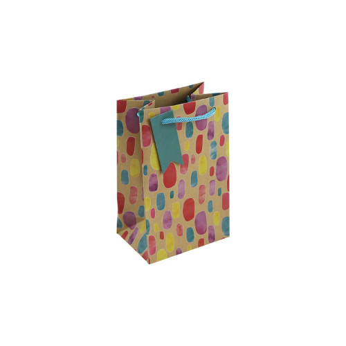 Dísztasak Clairefontaine/Eurowrap 12,7x20,3 cm kraft, színes foltok