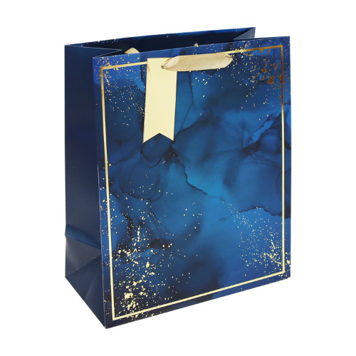 Dísztasak Clairefontaine/Eurowrap 26,5x33 cm kék márvány