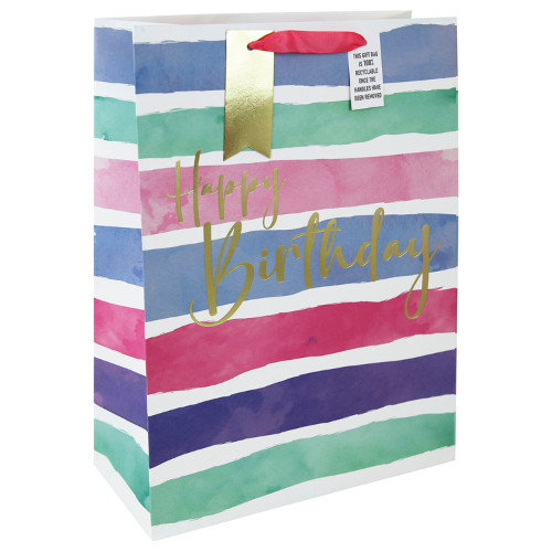 Dísztasak Clairefontaine/Eurowrap 33x45,5 cm csíkos HBD női