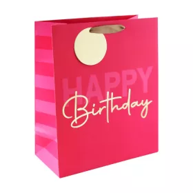 Dísztasak Clairefontaine/Eurowrap 26,5x33 cm pink HBD
