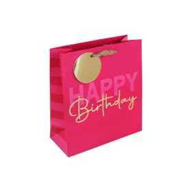 Dísztasak Clairefontaine/Eurowrap 21,5x25,3 cm pink HBD