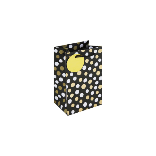Dísztasak Clairefontaine/Eurowrap 12,7x20,3 cm fekete, pöttyös