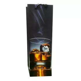 Dísztasak matt boros 12x36 cm whiskey és jég