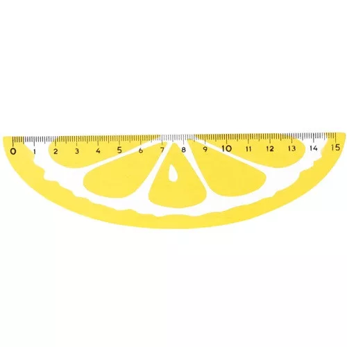 Vonalzó Centrum 15 cm fa gyümölcsmintás vegyes