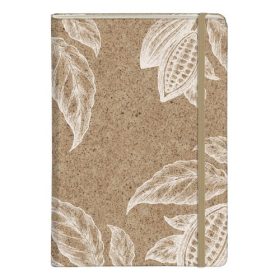   Napló Clairefontaine Jeans & Cocoa A/5 48 lapos, vonalas, kemény fedeles, gumis záródás, Cocoa motívum, vegyes