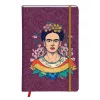 Napló Clairefontaine Frida Kahlo A/6 80 lapos, kemény fedeles, sima, gumis záródás, vegyes minta