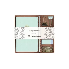   Kollekció Clairefontaine Inspire jegyzetfüzet, ceruza, binder csipesz, kapocs, radír