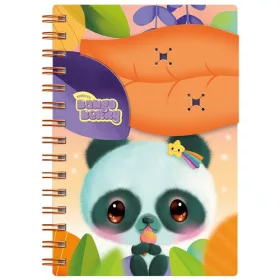   Füzet Bangoberry spriálos, 2db Bangobobbal, panda mintával