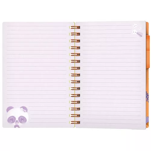 Füzet Bangoberry spriálos, 2db Bangobobbal, panda mintával