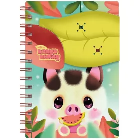   Füzet Bangoberry spriálos, 2db Bangobobbal, malac mintával