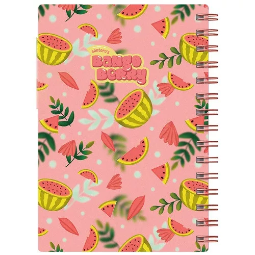 Füzet Bangoberry spriálos, 2db Bangobobbal, malac mintával