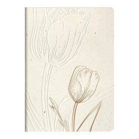   Jegyzetfüzet Clairefontaine Tulip paper, A/5, textil gerinc, 14,8x21cm, 32 lapos, pontozott