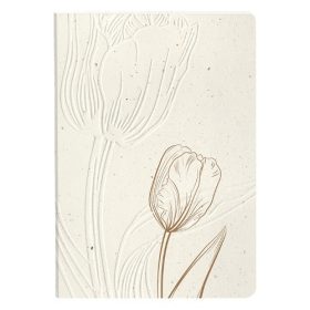   Jegyzetfüzet Clairefontaine Tulip paper, A/5, 14,8x21cm, 64 lapos, pontozott