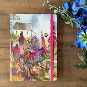   Füzet Alex Clark, vonalas, 21x15cm, 160 oldal, gumis, Méhlegelő