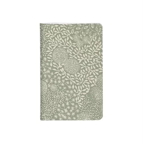 Jegyzetfüzet Clairefontaine Jardin des Sens 7,5x12 cm, 24 lapos, sima, vegyes minta