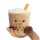 Játék plüss Aurora Palm Pals bubble tea barna 13 cm