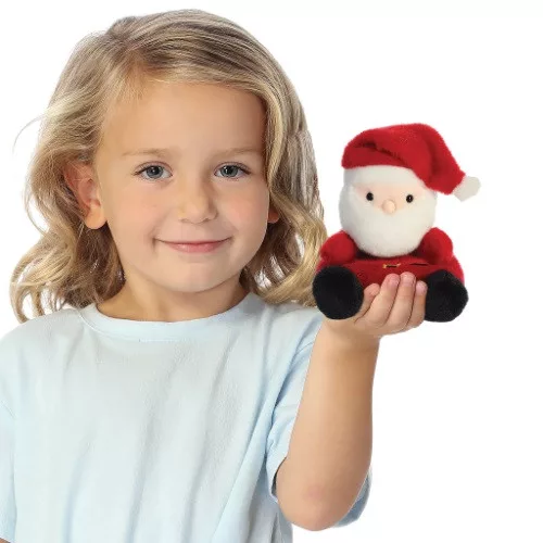 Játék plüss Aurora Palm Pals télapó 13 cm