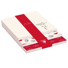   Memo blokk Clairefontaine Moulin Rouge 3 szintes, 10x14x0,8cm