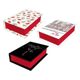   Doboz Clairefontaine Moulin Rouge, 9,5x6,5x3cm, vegyes színekben
