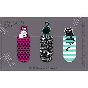 Könyvjelző Moses Verlag mágneses, Ed a macska