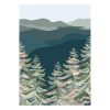 Készlet Clairefontaine La Vie en Vosges, 8 db képeslap borítékkal