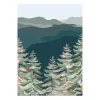 Készlet Clairefontaine La Vie en Vosges, 8 db képeslap borítékkal