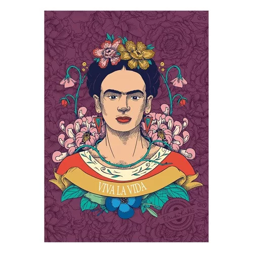 Készlet Clairefontaine Frida Kahlo, 8 db képeslap borítékkal