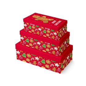 Díszdoboz Clairefontaine/Eurowrap mézeskalács, 3 db