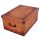 Tárolódoboz Miss Space MAXI 51x37x24 cm láda bőrmintás krém