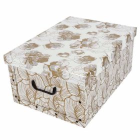   Tárolódoboz Miss Space MAXI 51x37x24 cm Arany cseresznye virág