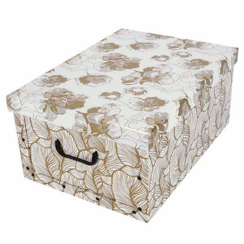 Tárolódoboz Miss Space MAXI 51x37x24 cm Arany cseresznye virág
