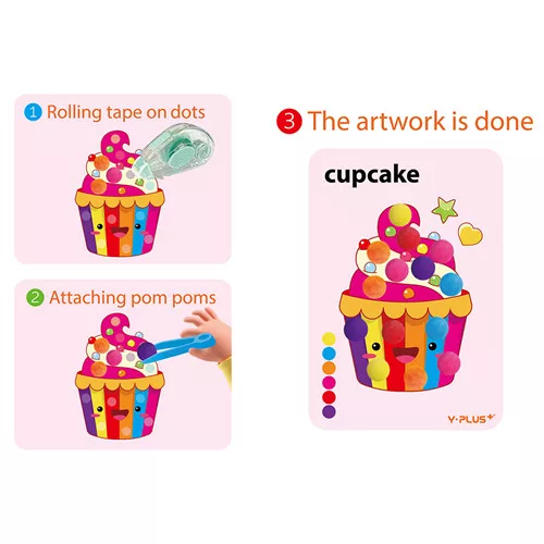 Kreatív játék Yplus+ PomPomArt