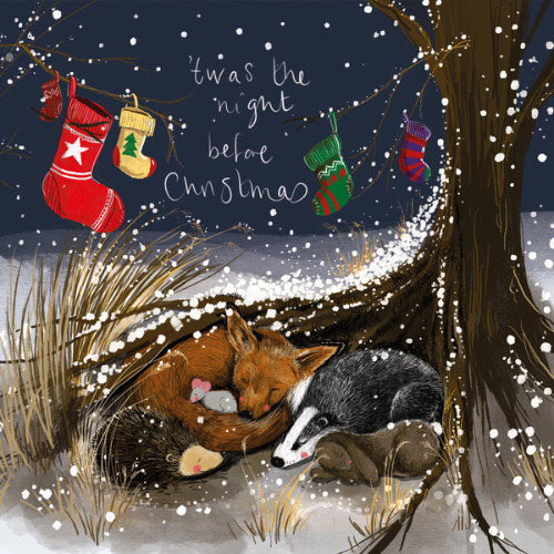 Poháralátét Alex Clark, parafa, szenteste, alvó állatok