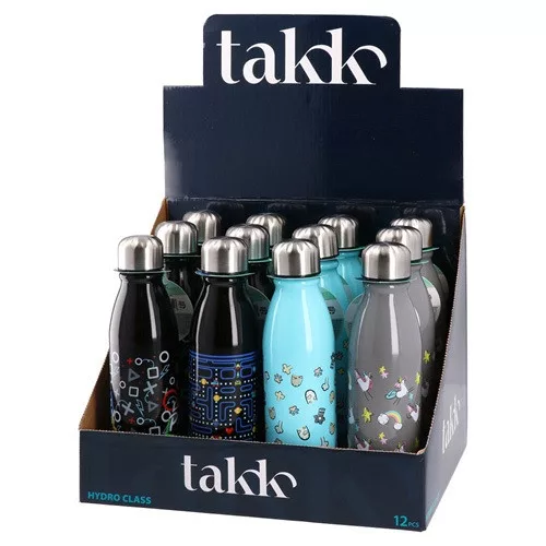 Kulacs Hydro Class acél 600 ml vegyes