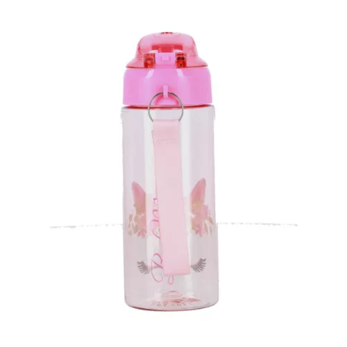 Kulacs Bottle&More 500 ml rózsaszín, unikornisfej