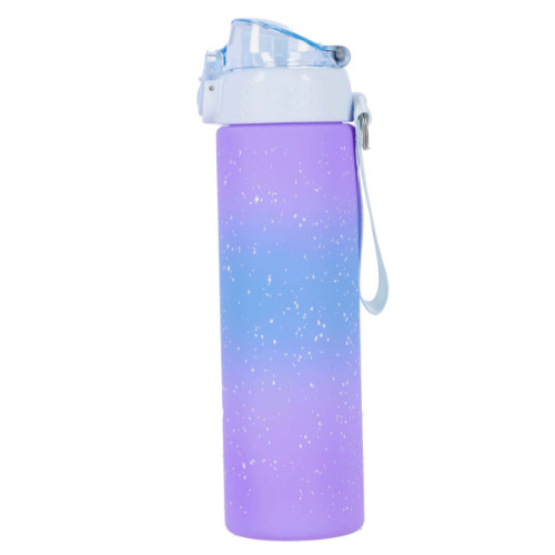 Kulacs Bottle&More 700 ml lila, fehér pöttyös