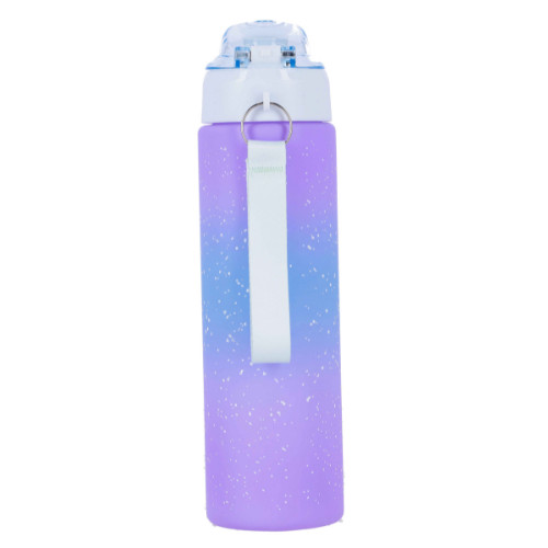 Kulacs Bottle&More 700 ml lila, fehér pöttyös