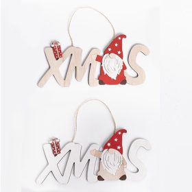 Karácsonyi kopogtató fa  XMAS felirattal 25x12 cm